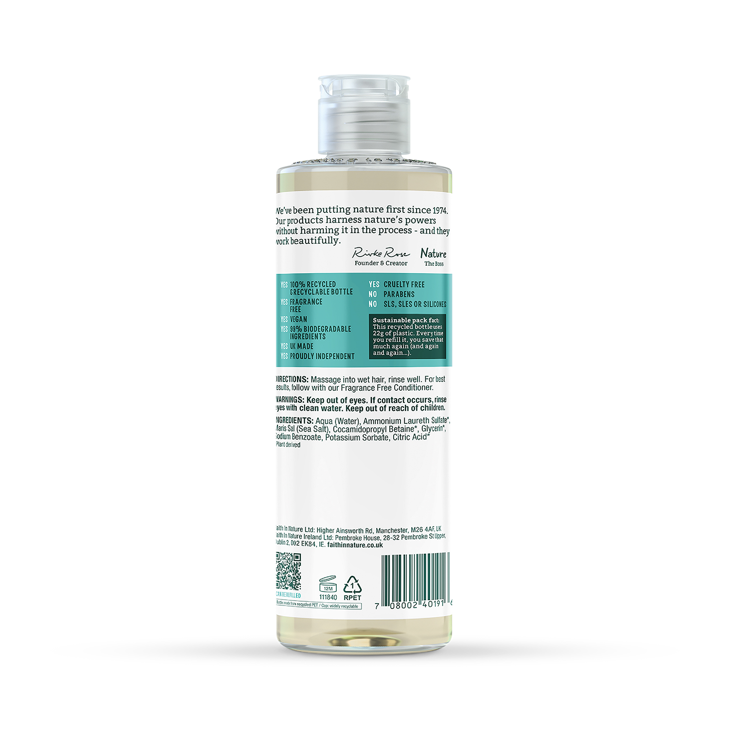 Faith in Nature Wild Rose Shampoo 5L - McGrocer