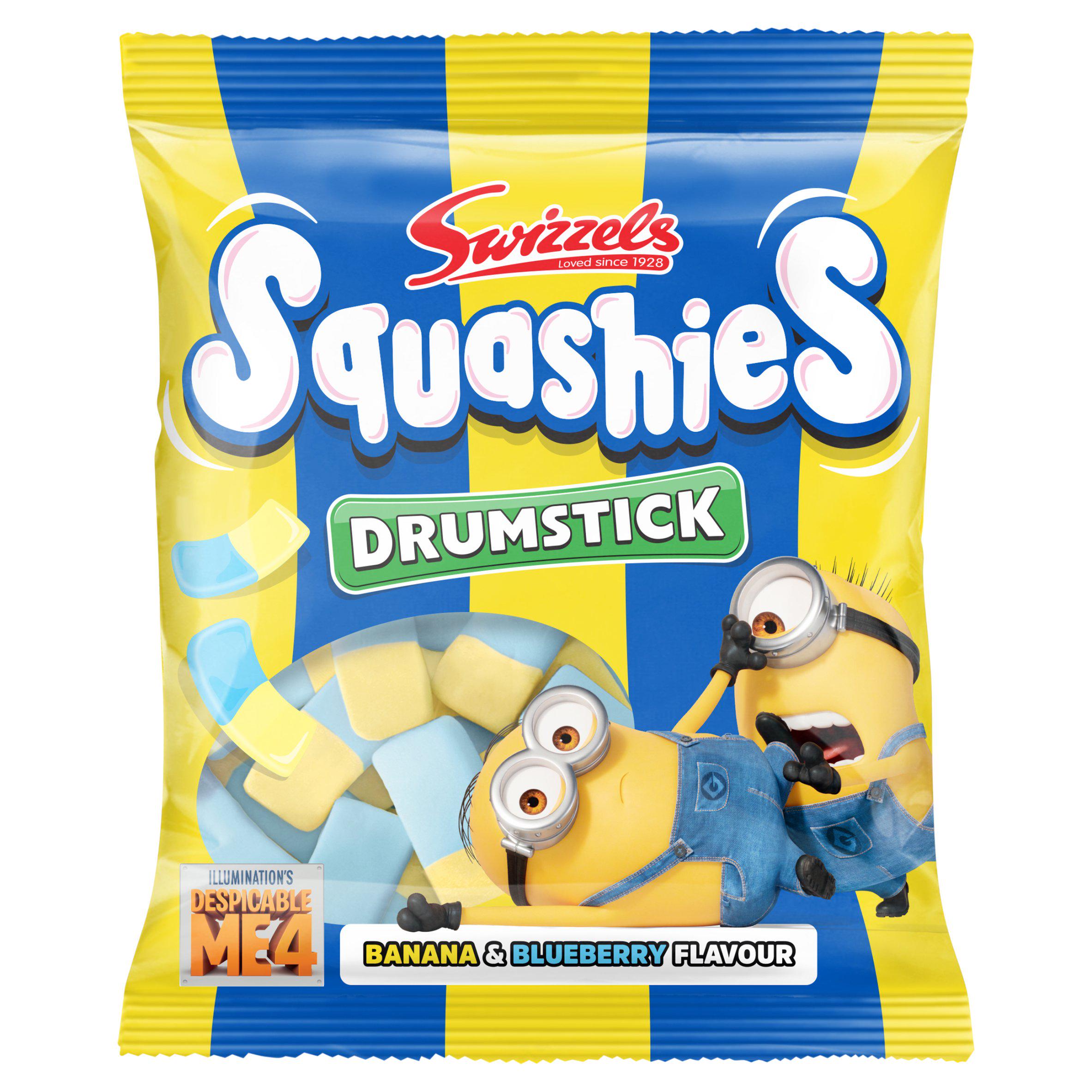 Swizzels Drumstick Squashies Banana & Blueberry Flavour 120g GOODS Sainsburys