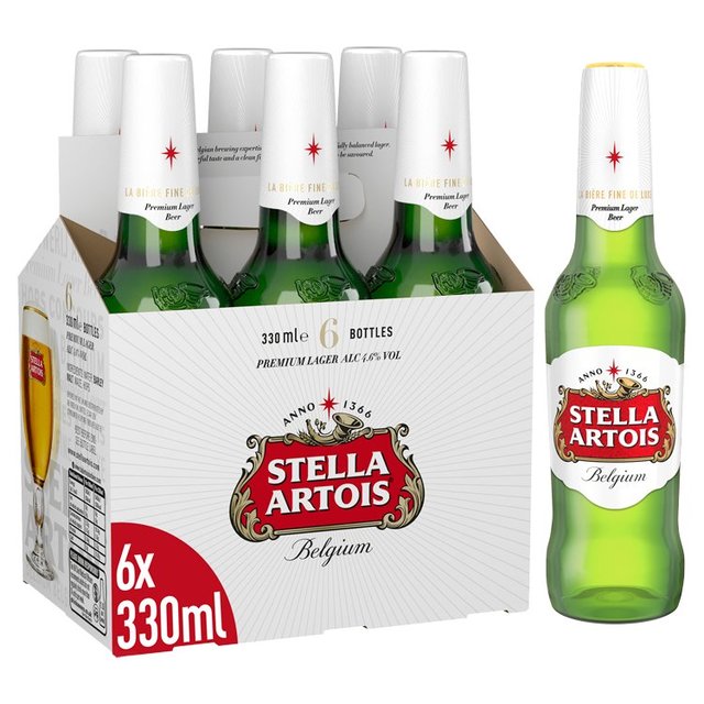 Stella Artois Bottles 6 x 330ml GOODS M&S