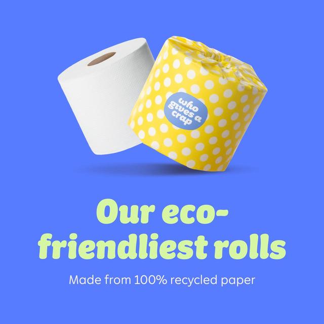 Who Gives A Crap 100% Recycled Toilet Paper 8 per pack GOODS M&S
