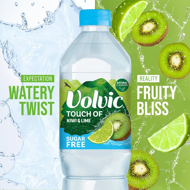 Volvic Touch of Fruit Sugar Free Kiwi & Lime Natural Flavoured Water 1.5L GOODS M&S