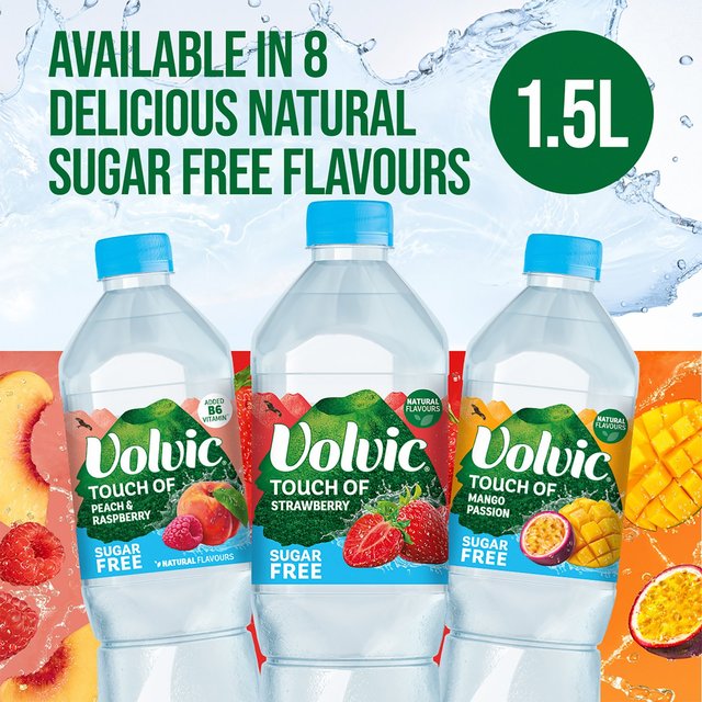Volvic Touch of Fruit Sugar Free Kiwi & Lime Natural Flavoured Water 1.5L GOODS M&S