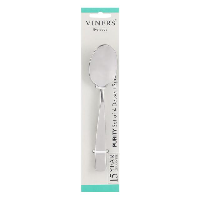 Viners Everyday Purity 4 Piece Dessert Spoon Set 4 per pack GOODS M&S
