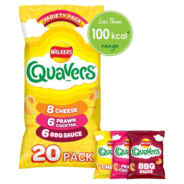 Walkers Quavers Variety Multipack Snacks Crisps 20 per pack GOODS M&S