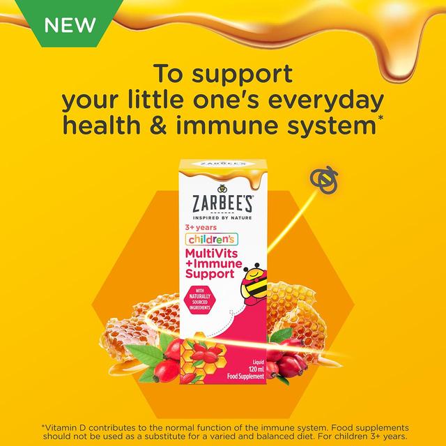 Zarbee's Children's Multivits + Immune Support 120ml GOODS M&S