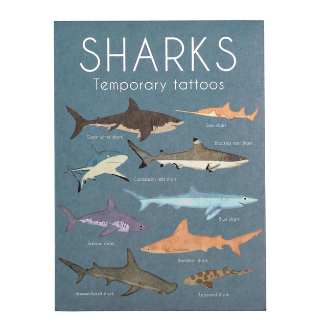Temporary Tattoos - Shark (2 Sheets) 20 per pack GOODS M&S