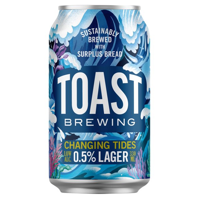 Toast Brewing Changing Tides 0.5% Lager 330ml GOODS M&S