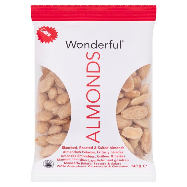 Wonderful Almonds Blanched Roasted & Salted 140g GOODS M&S