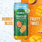 Touch of Mango Passion Sparkling Sugar Free Flavoured Water by Volvic 4 x 330ml GOODS M&S