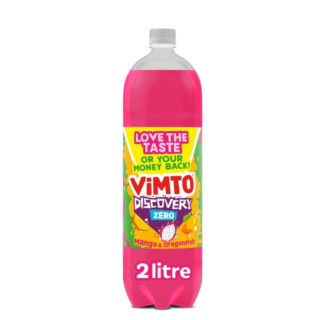 Vimto Discovery Mango & Dragon Fruit No Added Sugar Fizzy Drink 2L GOODS M&S