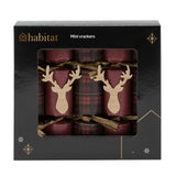 Sainsbury's Home Mini-Weihnachtsknaller mit Rentier-Tartan-Design