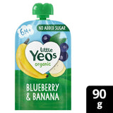 Yeo Valley Little Yeos Organic Blueberry Banana Whole Milk Smooth Yogurt 6M 90g