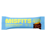 Misfits Proteinriegel mit Karamell-Popcorn-Geschmack, pflanzlich, 50 g