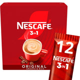 Nescafe Original 3 in 1 Instant Coffee Sachets 12x16g