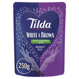 Tilda Microwave White & Brown Basmati Rice 250g GOODS M&S