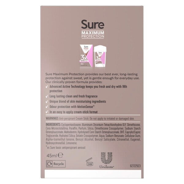 Sure Antiperspirant Deo Stick Max Pro Confidence 150ml GOODS Superdrug