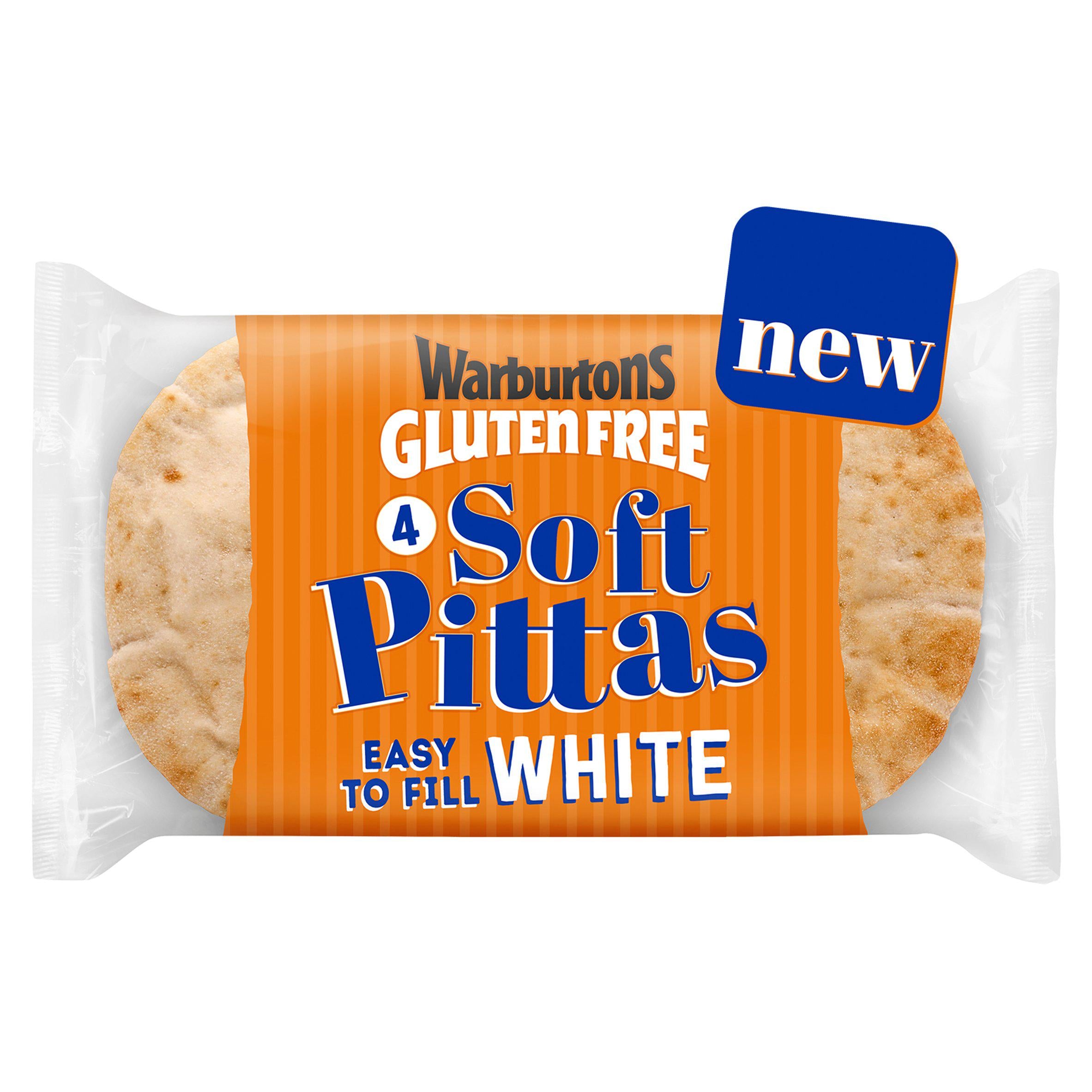 Warburtons Gluten Free White Soft Pittas x4 GOODS Sainsburys