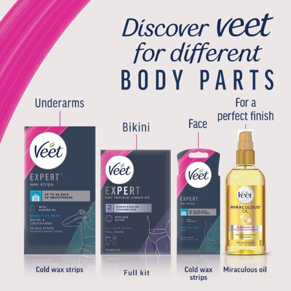 Veet Expert Miraculous Oil All Skin Types 100ml GOODS Superdrug