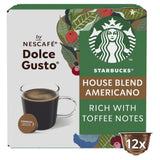 Starbucks by Nescafé Dolce Gusto Americano Medium Roast Coffee x12 Pods, 12 Drinks All coffee Sainsburys