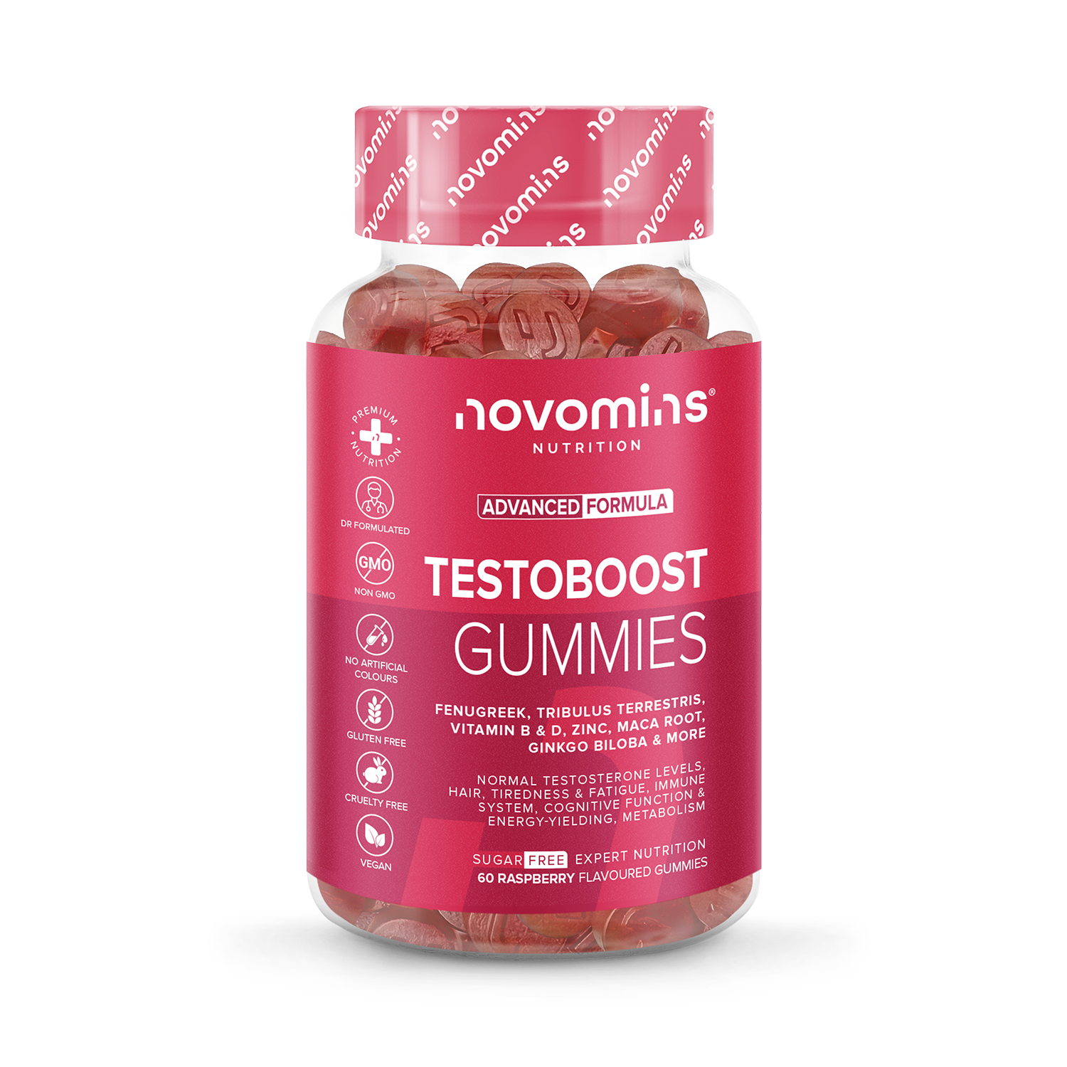 Novomins Testo-Boost 60 Gummies - 998320