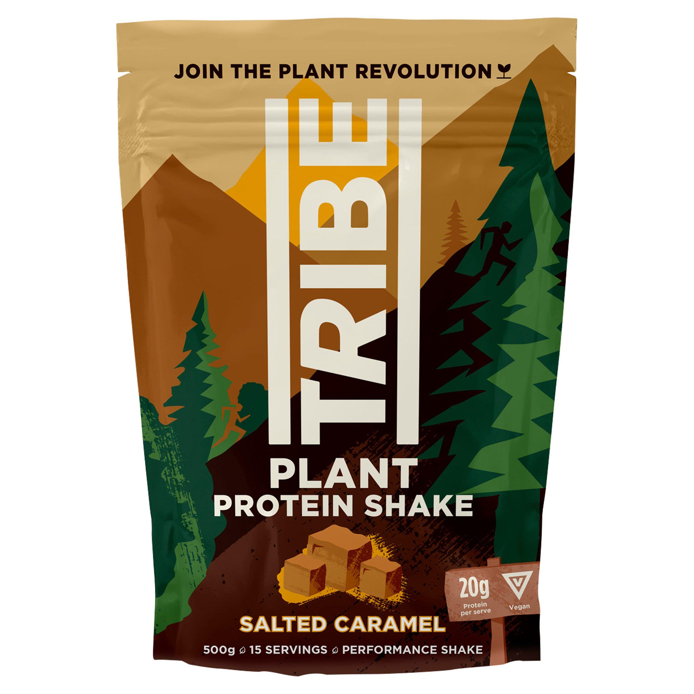 Tribe Salted Caramel Protein Recovery Shake 500g GOODS Sainsburys