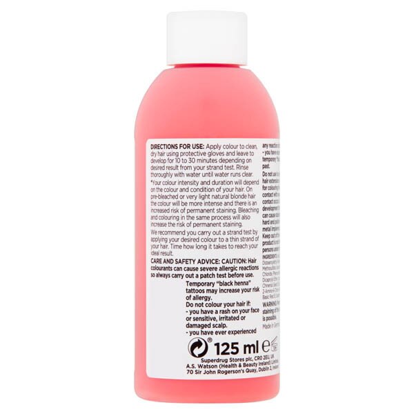 Superdrug Pick & Mix Semi Permenant Hair Dye Rose Gold GOODS Superdrug