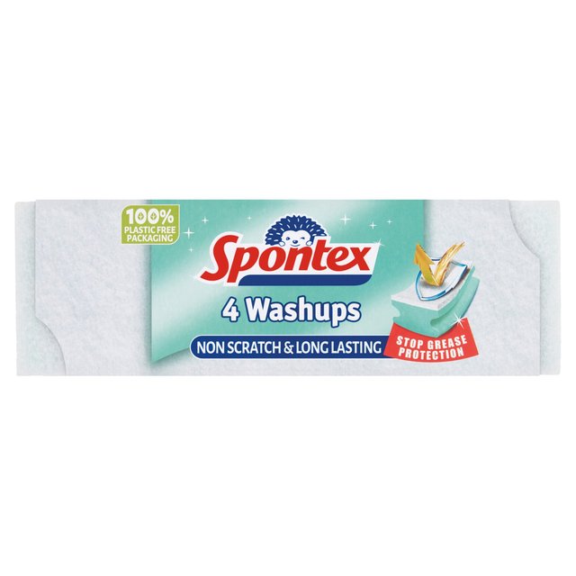 Spontex Non Scratch Washups 4 per pack GOODS M&S