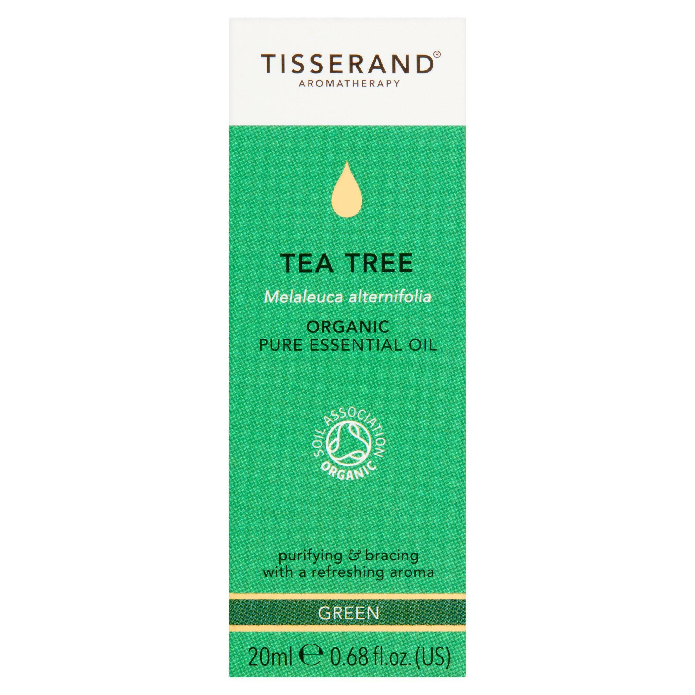 Tisserand Aromatherapy Green Tea Tree Organic Pure Essential Oil 20ml GOODS Sainsburys