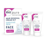 Veet Pure Hair Removal Kit Face Sensitive Skin 2 x 50ml GOODS M&S