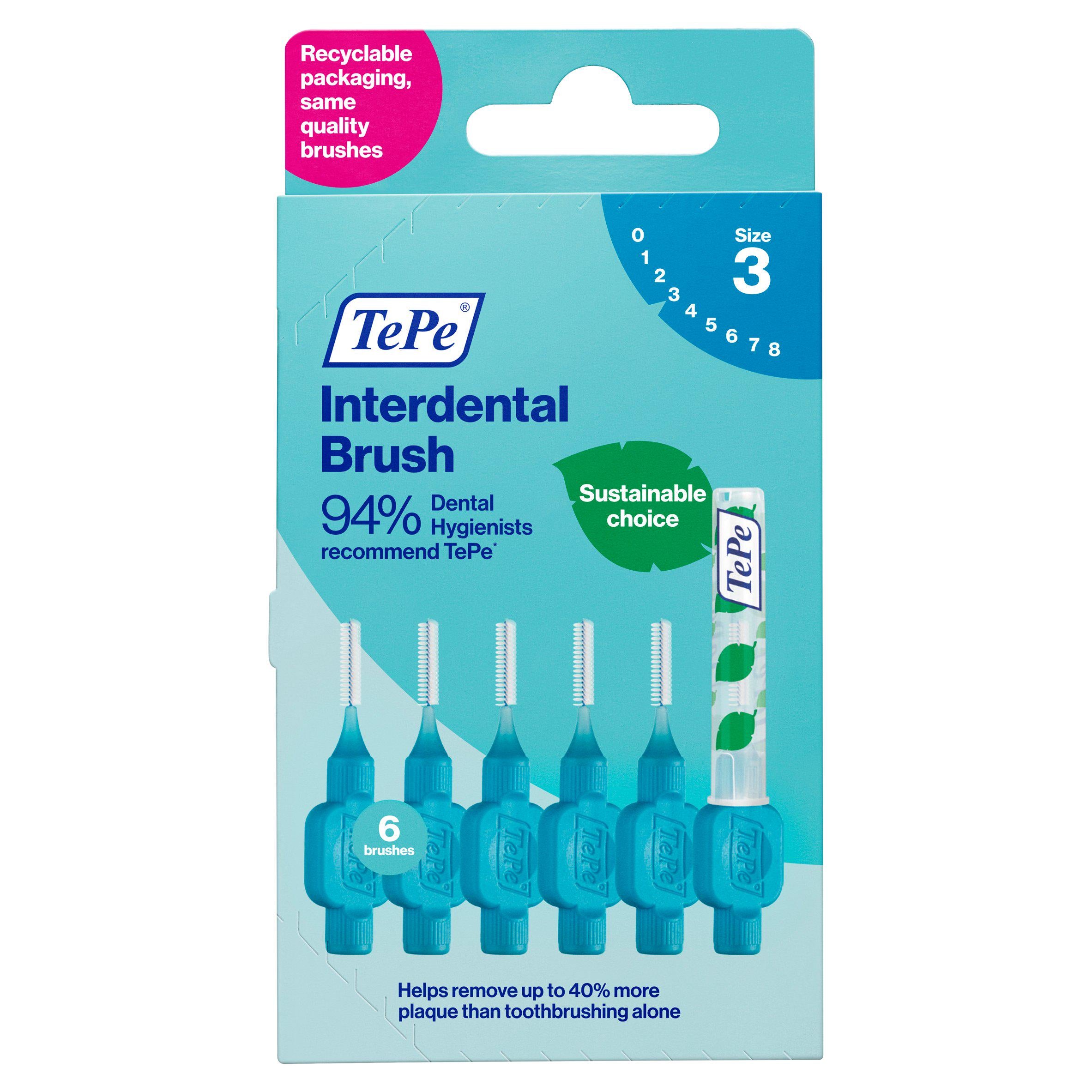 Tepe Interdental Toothbrush Blue 0.6mm x6 GOODS Sainsburys