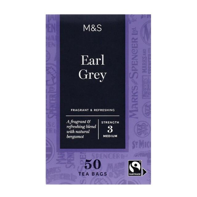 M&S Fairtrade Earl Grey Tea Bags 50 per pack - McGrocer