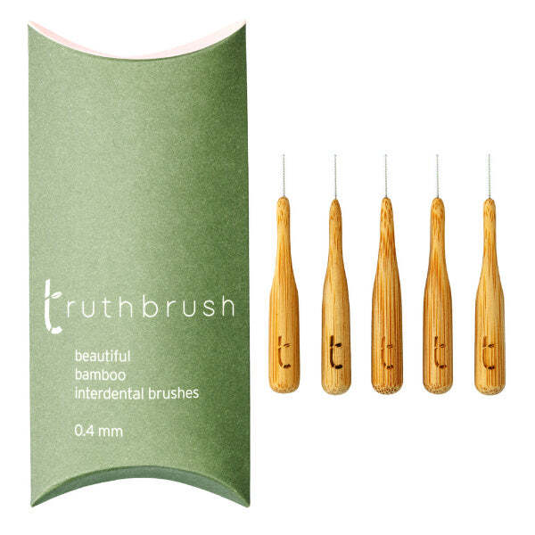 Truthbrush Bamboo Interdental Brushes Size Pink 0.4mm x 5 GOODS Superdrug