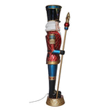 8ft (2.4m) Pre-lit Grand Nutcracker with 42 Colour LED and Music - McGrocer