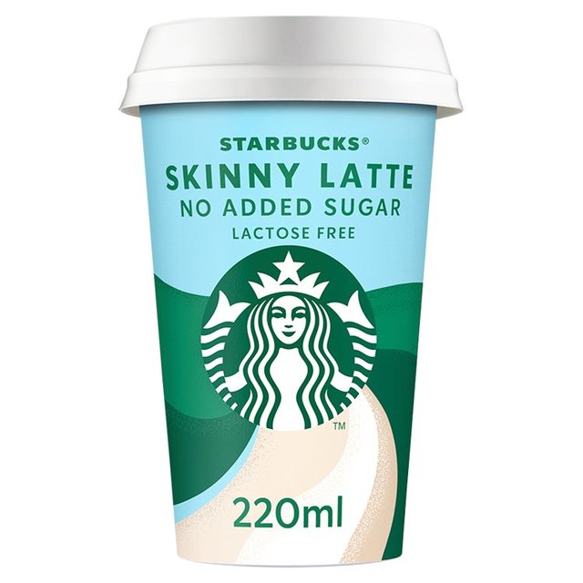 Starbucks Skinny Latte No Added Sugar Iced Coffee 220ml GOODS M&S