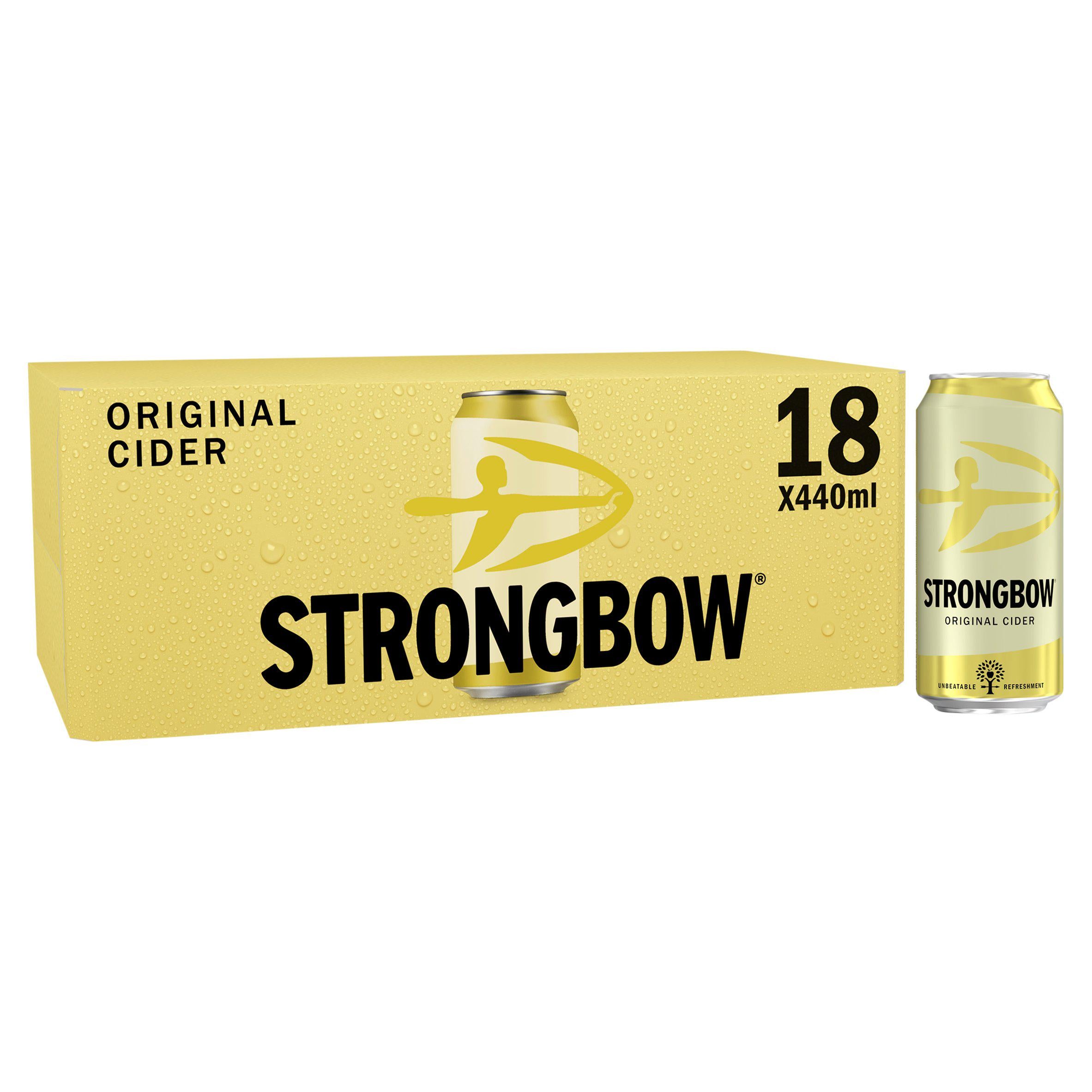 Strongbow Original Cider Cans 18 x 440ml GOODS Sainsburys