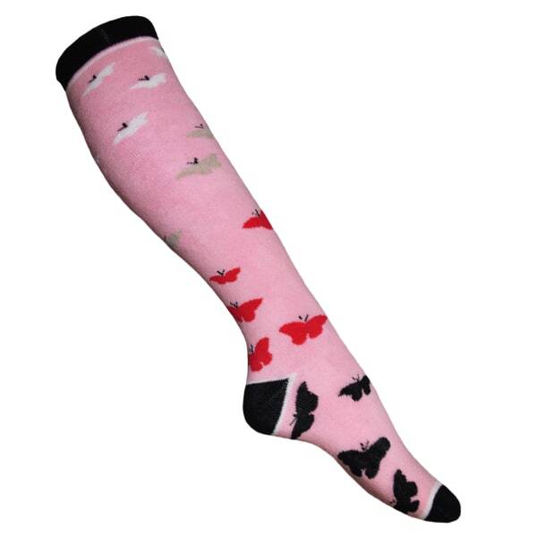 Womens Hyperwarm Long Welly Socks (1 Pair) (UK 4-7) GOODS Superdrug Butterflies
