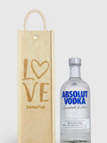 Personalisierte Geschenkbox mit Absolut Vodka von Gifted Drinks