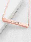 Treat Republic Gold Tone Personalised Necklace