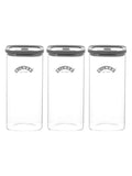 Kilner 3er-Set transparente Frischhaltegläser 1,5 l