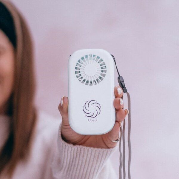 A.KAY.A FanU 2 Personal Handheld Rechargeable Fan White - McGrocer