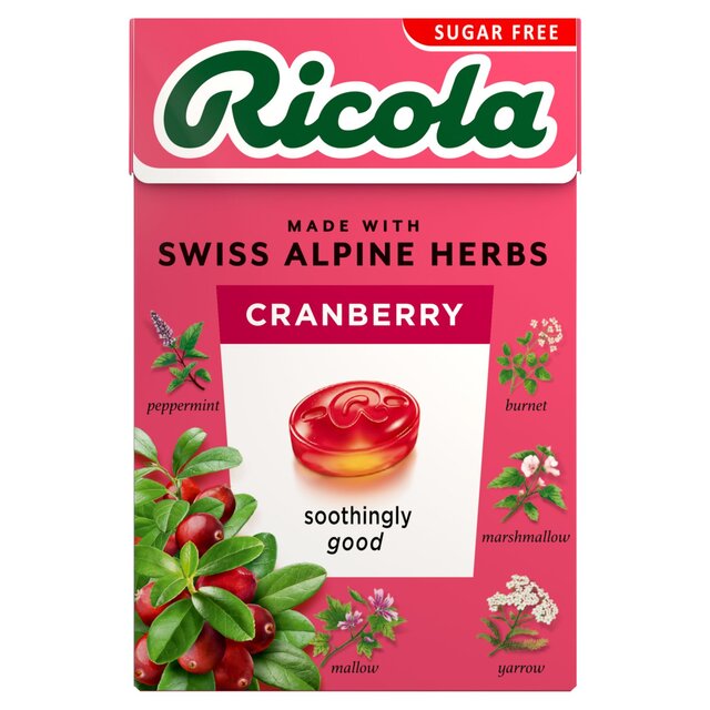 Ricola Cranberry Sugar Free 45g - McGrocer