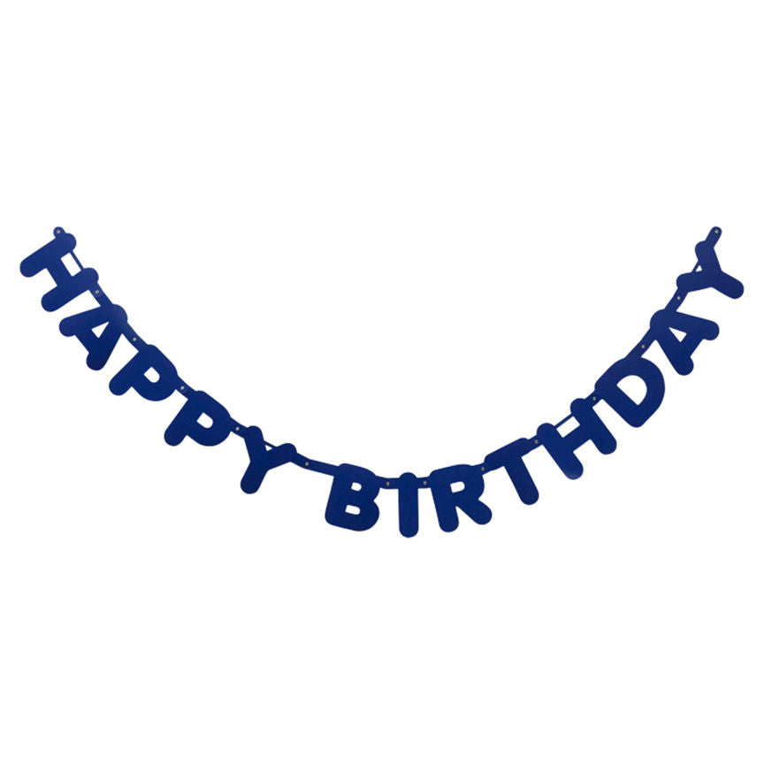 George Home Happy Birthday Blue Garland - McGrocer