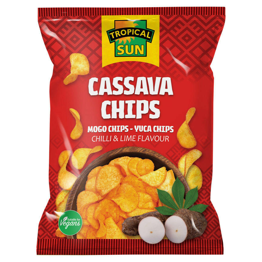Tropical Sun Cassava Chips Chilli & Lime Flavour 80g GOODS ASDA