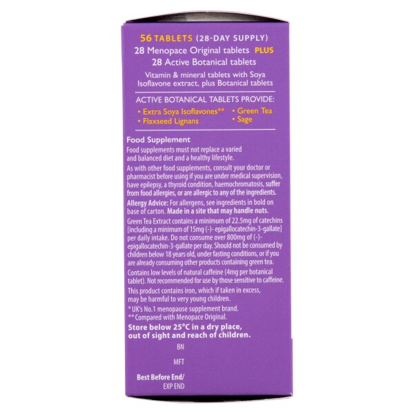 Vitabiotics Menopace Plus 56 Tablets GOODS Superdrug