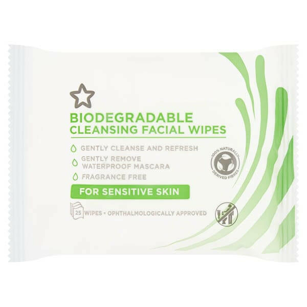 Superdrug Essential Cleansing Bio Face Wipes Sensitive Skin GOODS Superdrug