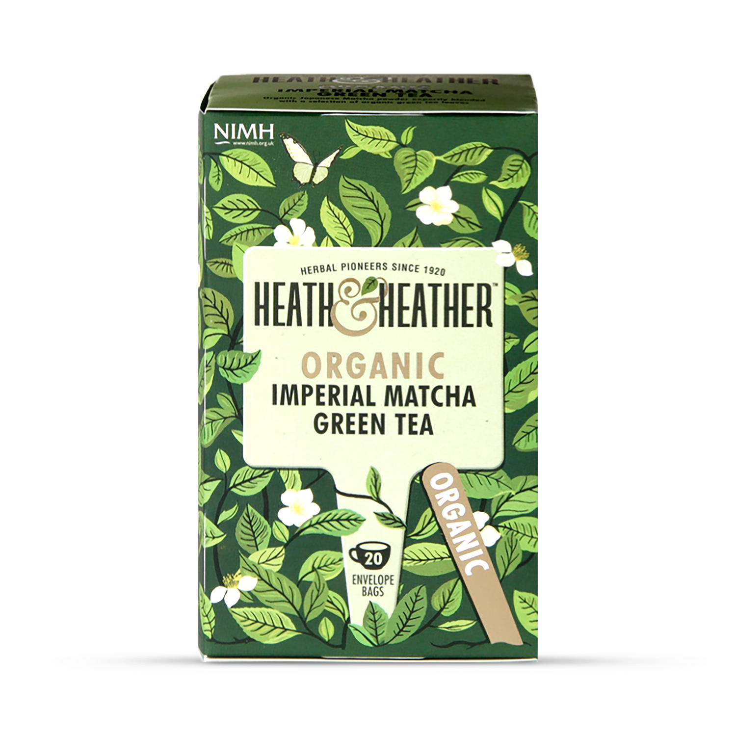 Heath & Heather Organic Green Tea with Ginger 20 Tea Bags - 999017
