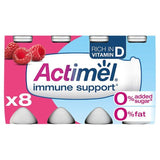 Actimel Raspberry 0% Added Sugar Fat Free Yoghurt Drink 8 x 100g - McGrocer