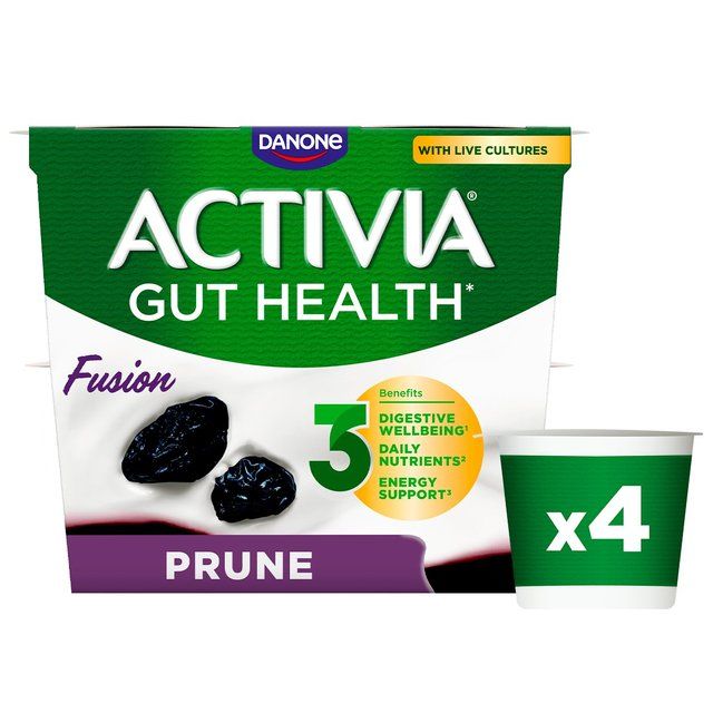 Activia Prune Fusions Yoghurt 4 x 120g - McGrocer