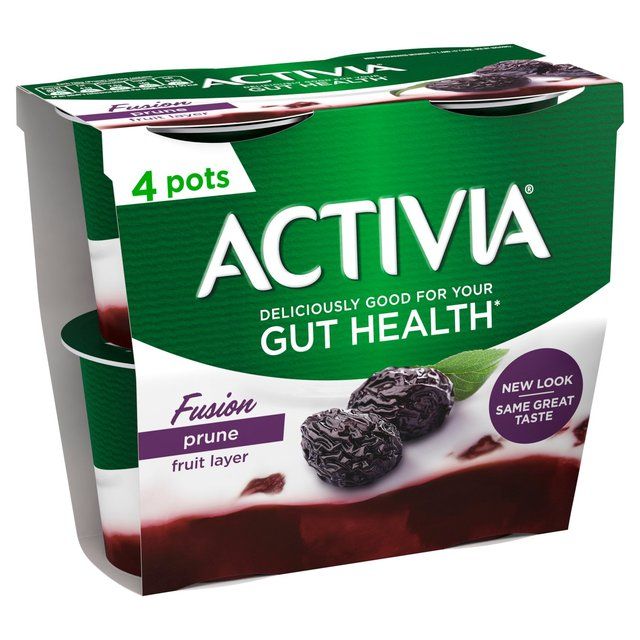 Activia Prune Fusions Yoghurt 4 x 120g - McGrocer