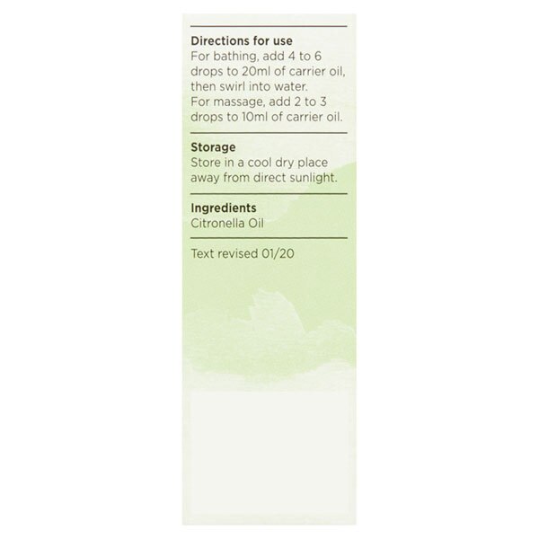 Superdrug Habitual Pure Citronella Essential Oil 10ml GOODS Superdrug